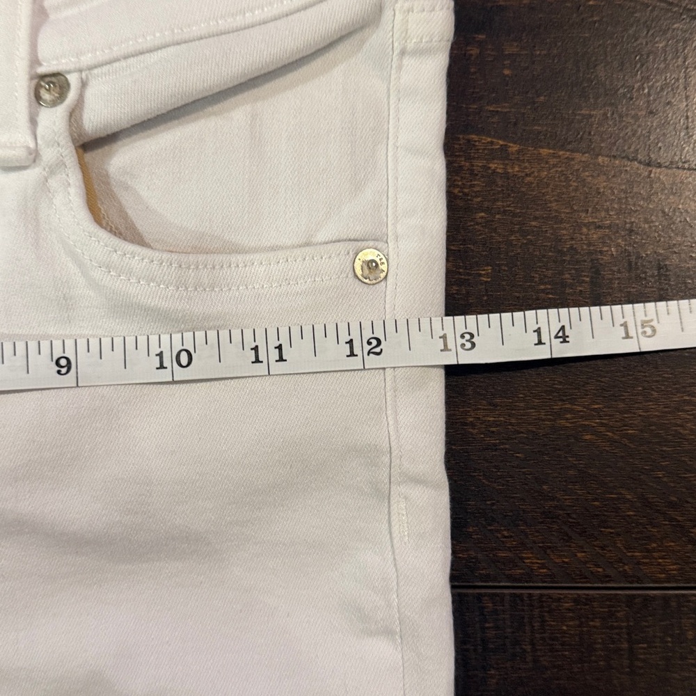 rag & bone White Raw Hem Skinny Ankle Jeans 25 Stretch - Picture 9 of 10